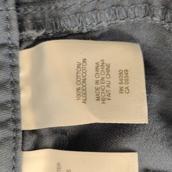 Women's Size 12P Jones of New York Sports Petite Dusty Blue Capri - Picture 7 of 12